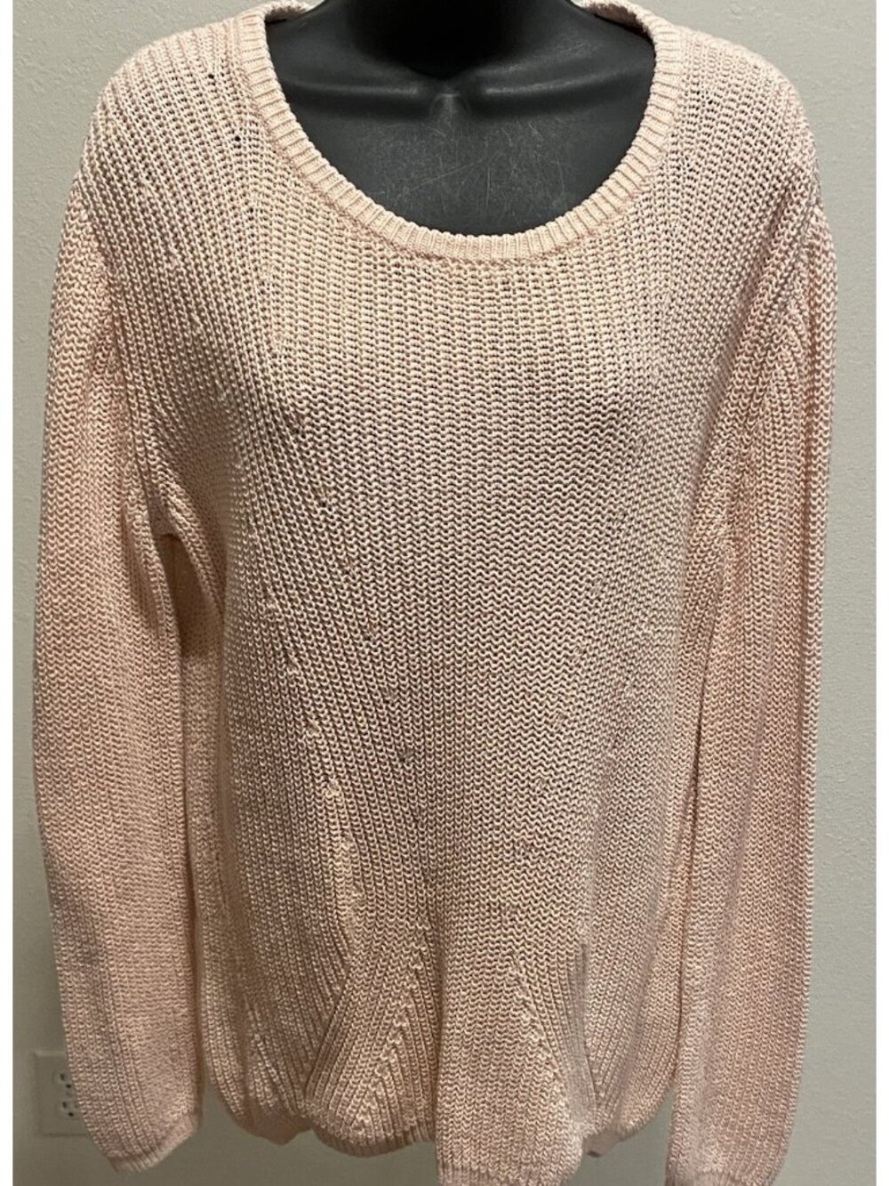 Banana Republic Sweater Women Small  Pullover Light Pink Oversized Long Sleeve